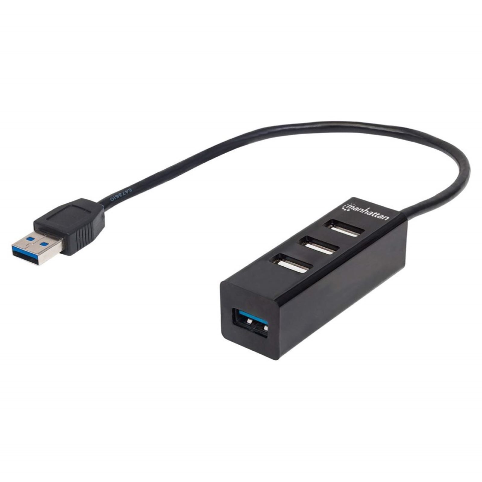 Manhattan - Hub Usb V2.0  3 Ptos Y V3.0 1 Pto Sin Fuente