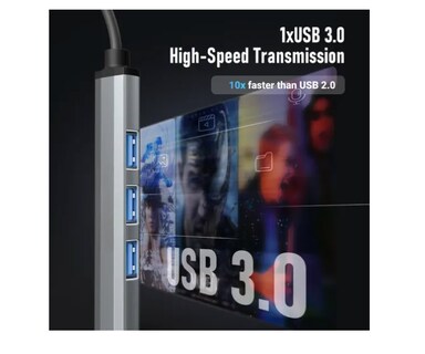 Foto 4 | Estación Xtellar De Acoplamiento De 4 Puertos Usb 3.0