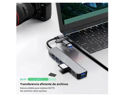 Foto 3 | 8en1 Adaptador Xtellar Usb Tipo C Multipuerto Hub Puertos