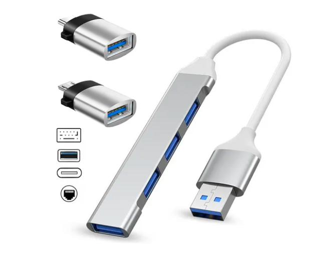 Foto 2 pulgar | 4 Puertos Delgado Xtellar Divisor 5 Gbps Hub Usb3.0 Adaptador Laptop
