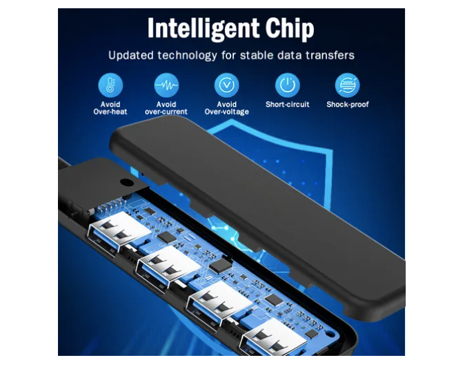 Foto 4 pulgar | Adaptador Xtellar  Hub Tipo C 4 En 1 Usb-a 3.0*4