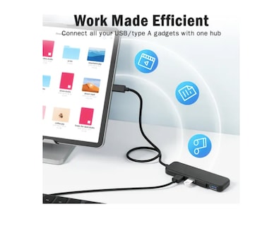 Foto 4 | Adaptador Xtellar Hub Tipo C 4 En 1 Usb-a 3.0*4