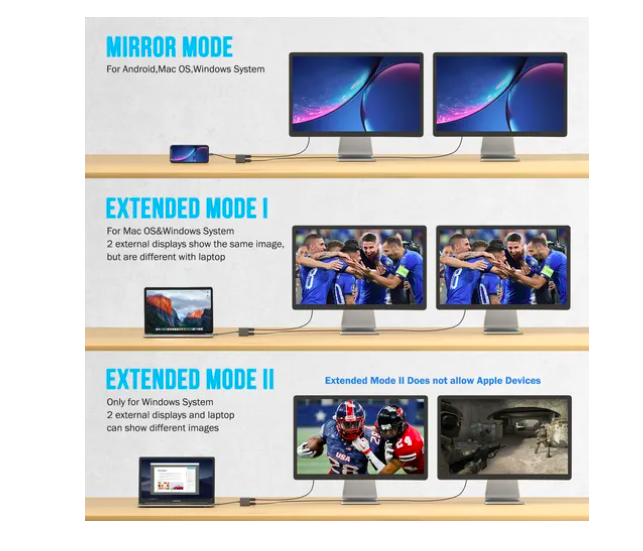 Foto 5 pulgar | Usb-c 2 Puertos Xtellar Hdmi 4k Convertidor Multifuncional