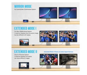 Foto 4 | Usb-c 2 Puertos Xtellar Hdmi 4k Convertidor Multifuncional