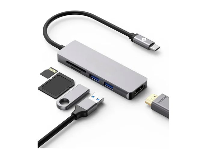 Hub Usb C 5 En 1 Xtellar Adaptador Hdmi 4k
