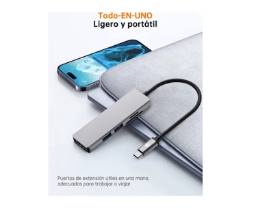 Foto 4 | Hub Usb C 5 En 1 Xtellar Adaptador Hdmi 4k