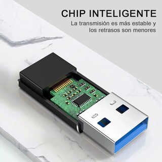 Foto 4 | 4 Piezas Adaptador Otg Usb Tipo C A Usb 3.0 5gbps Lab.g Negro