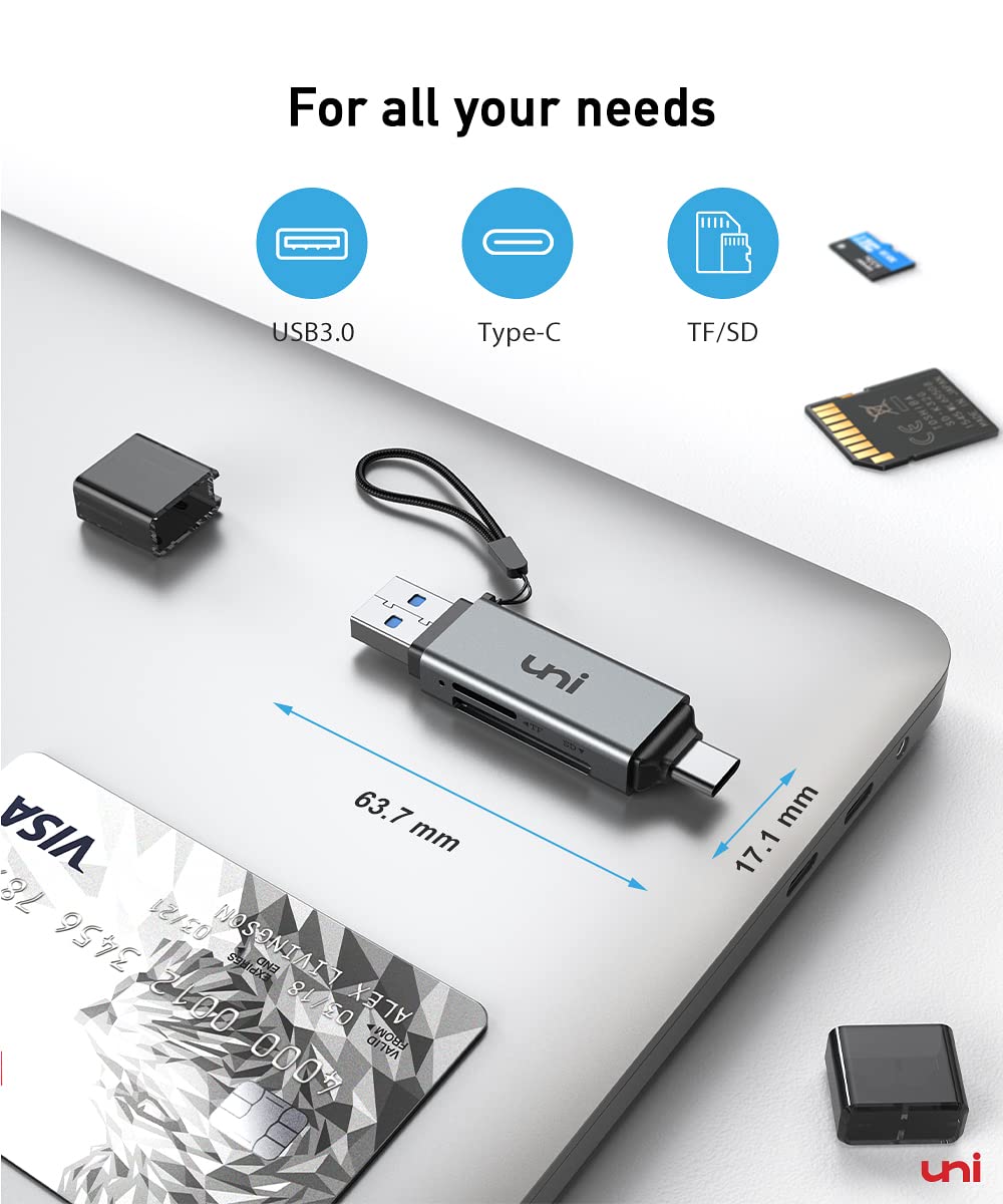 Foto 8 pulgar | Lector De Tarjetas De Memoria Lector De Tarjetas Sd Uni Usb C Usb 3.0 - Venta Internacional.