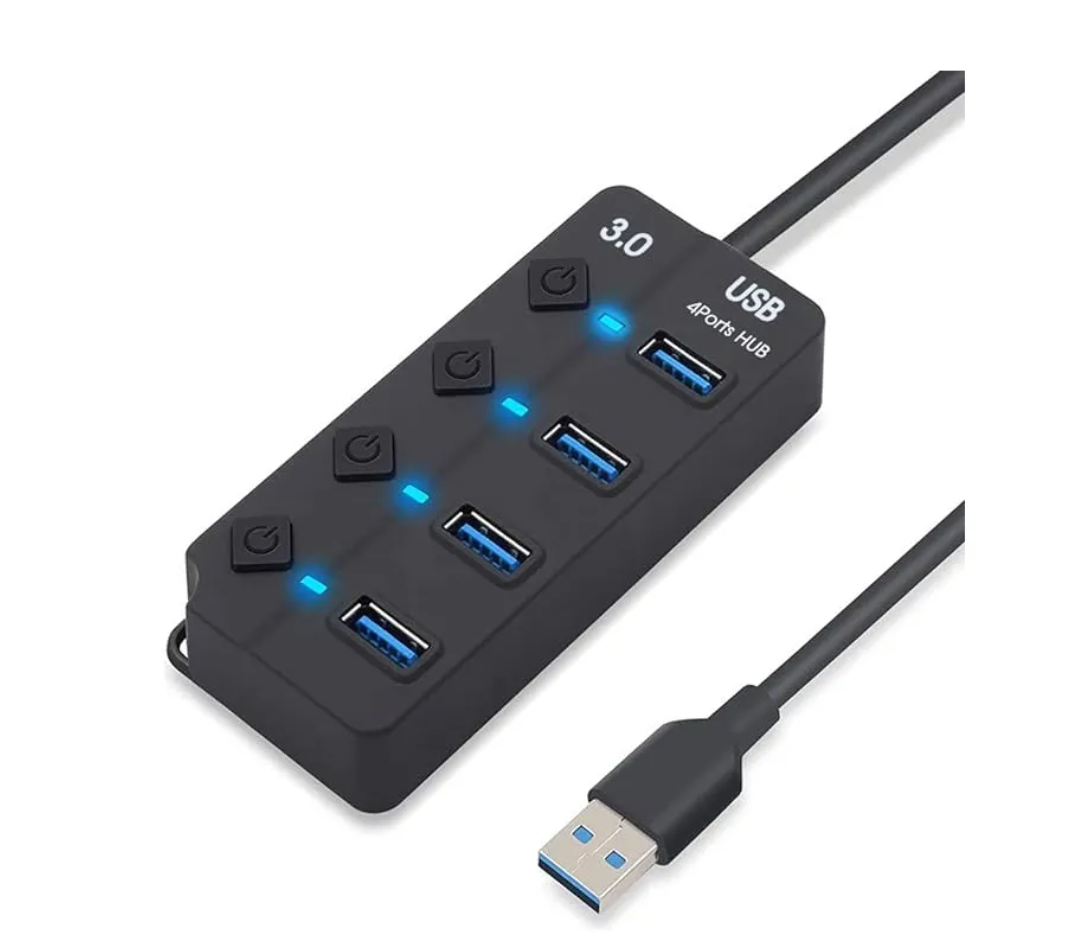 Hub Xtellar Usb 3.0 4 Puertos Expansor Multi Para Laptop Pc 4 En 1