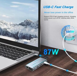 Foto 4 | Estación De Acoplamiento Xtellar Adaptador Multipuerto Usb-c Con Docking Station Y Carga Ultra Rápida