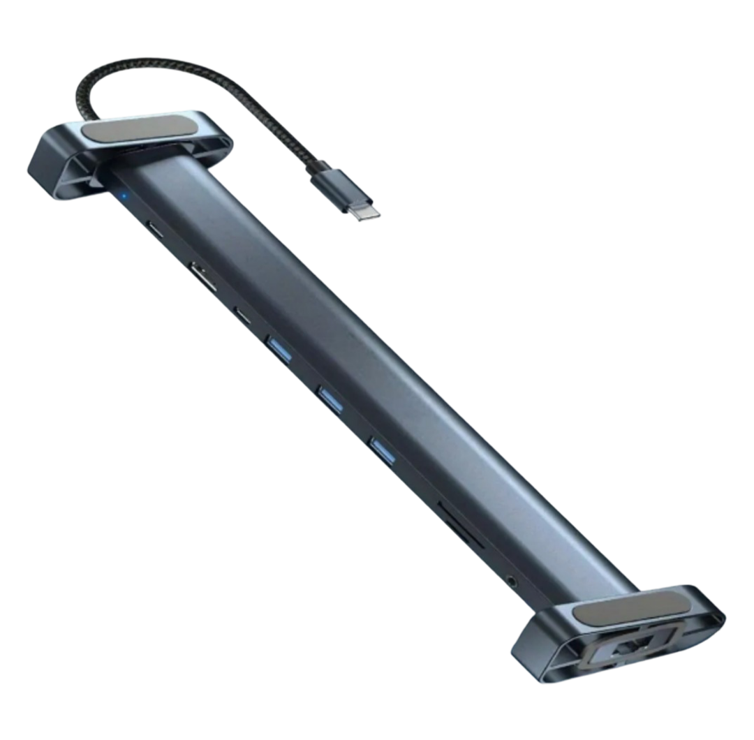Xtellar Adaptador Usb Tipo C 10 En 1: Potencia En 4k Hdmi  Ethernet Y Carga Ultra-rápida