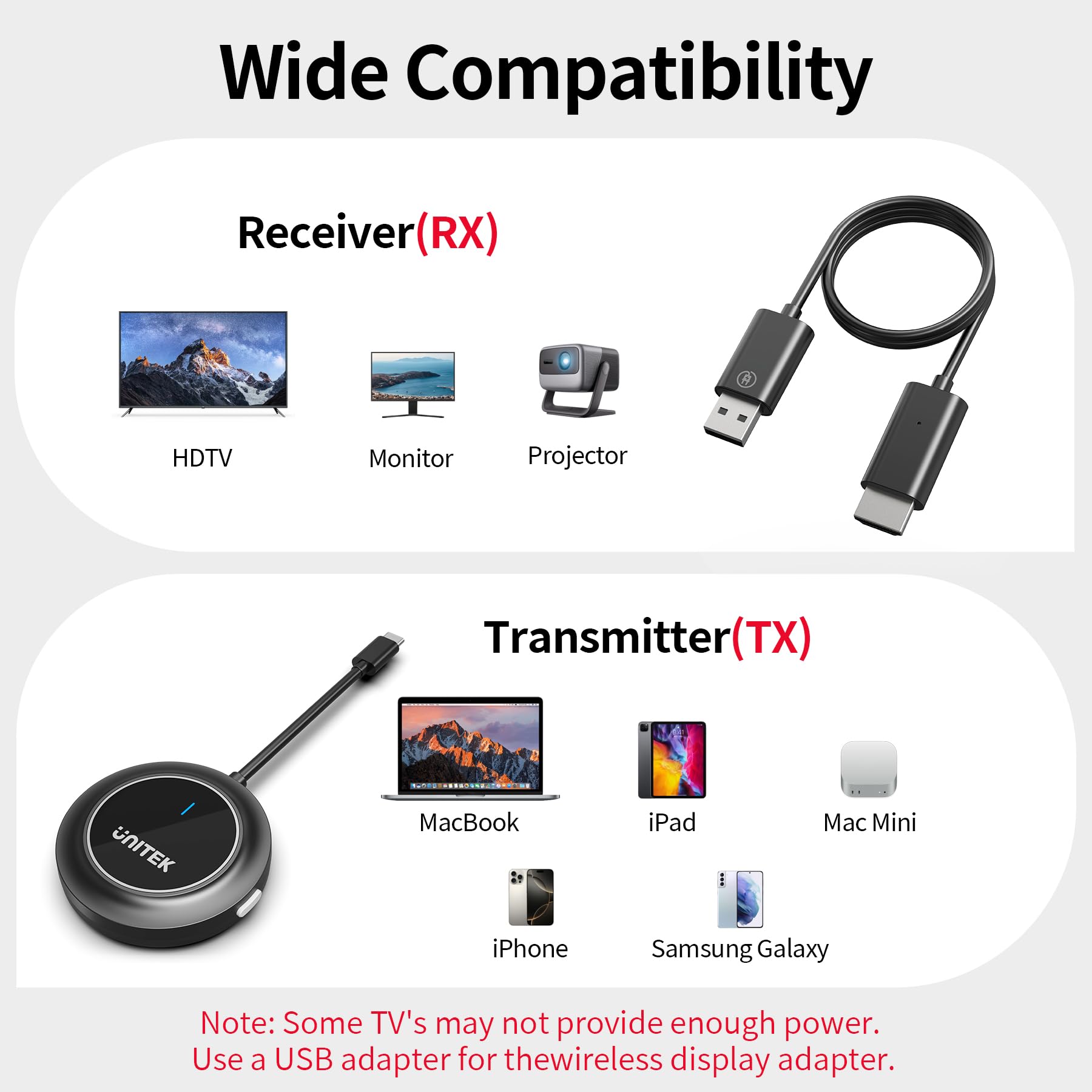 Foto 7 pulgar | Receptor Hdmi Inalámbrico Transmisor Usb C Unitek - Venta Internacional.