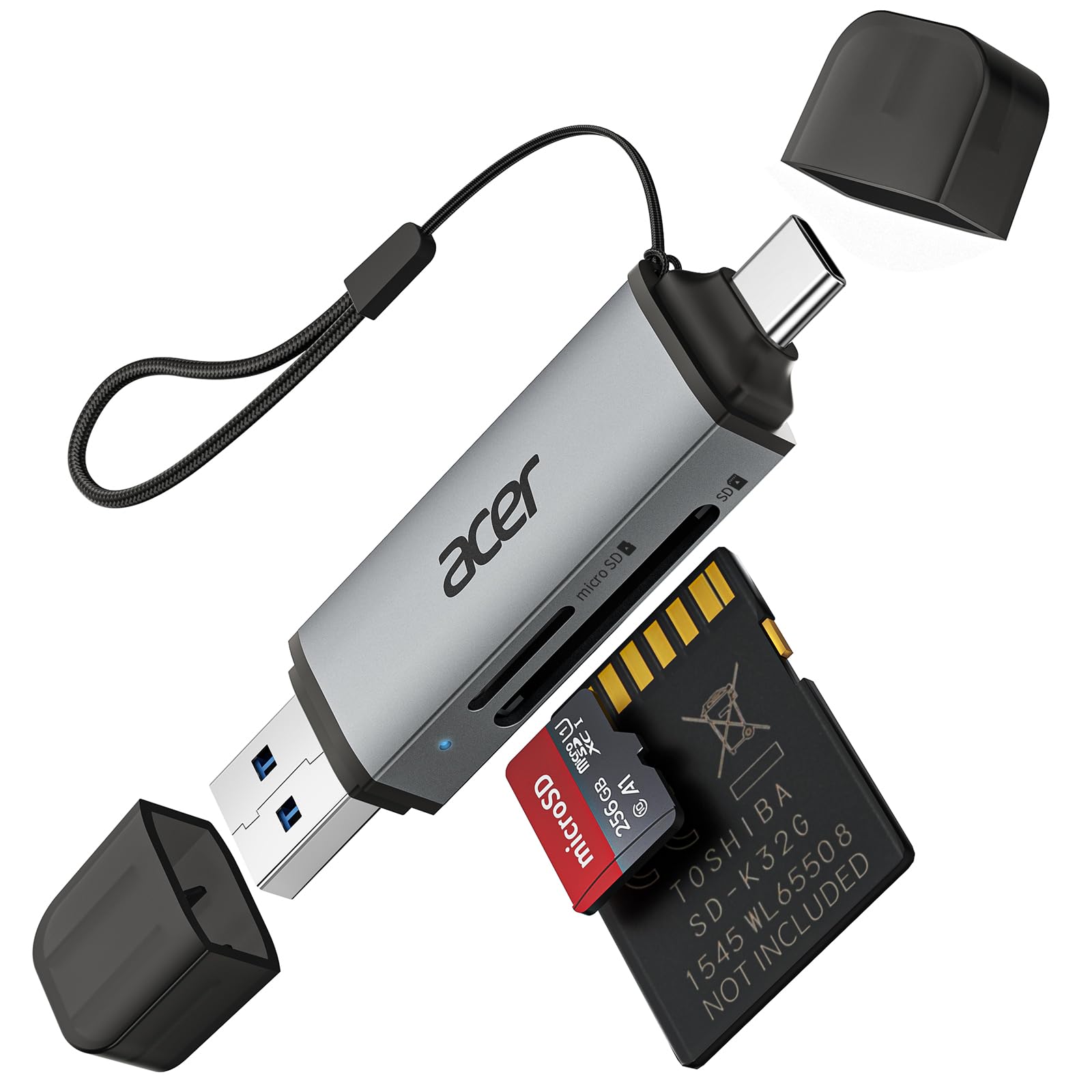 Lector De Tarjetas Sd Acer Usb C Con Doble Ranura Usb 3.0 Tipo C - Venta Internacional.