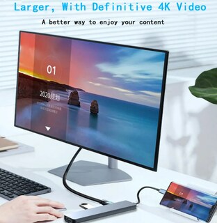 Foto 3 | Hub Usb C Premium Xtellar 10 en 1 con Adaptador HDMI 4K y Ethernet para Profesionales en Movimiento