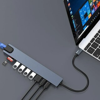 Foto 4 | Hub Usb C Premium Xtellar 10 en 1 con Adaptador HDMI 4K y Ethernet para Profesionales en Movimiento