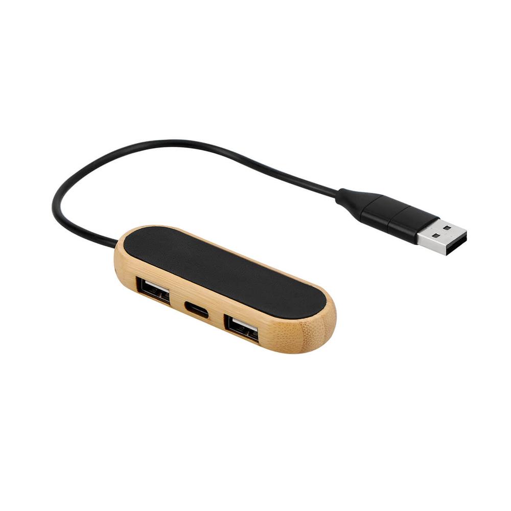 Hub USB Promo Opción de Bambú