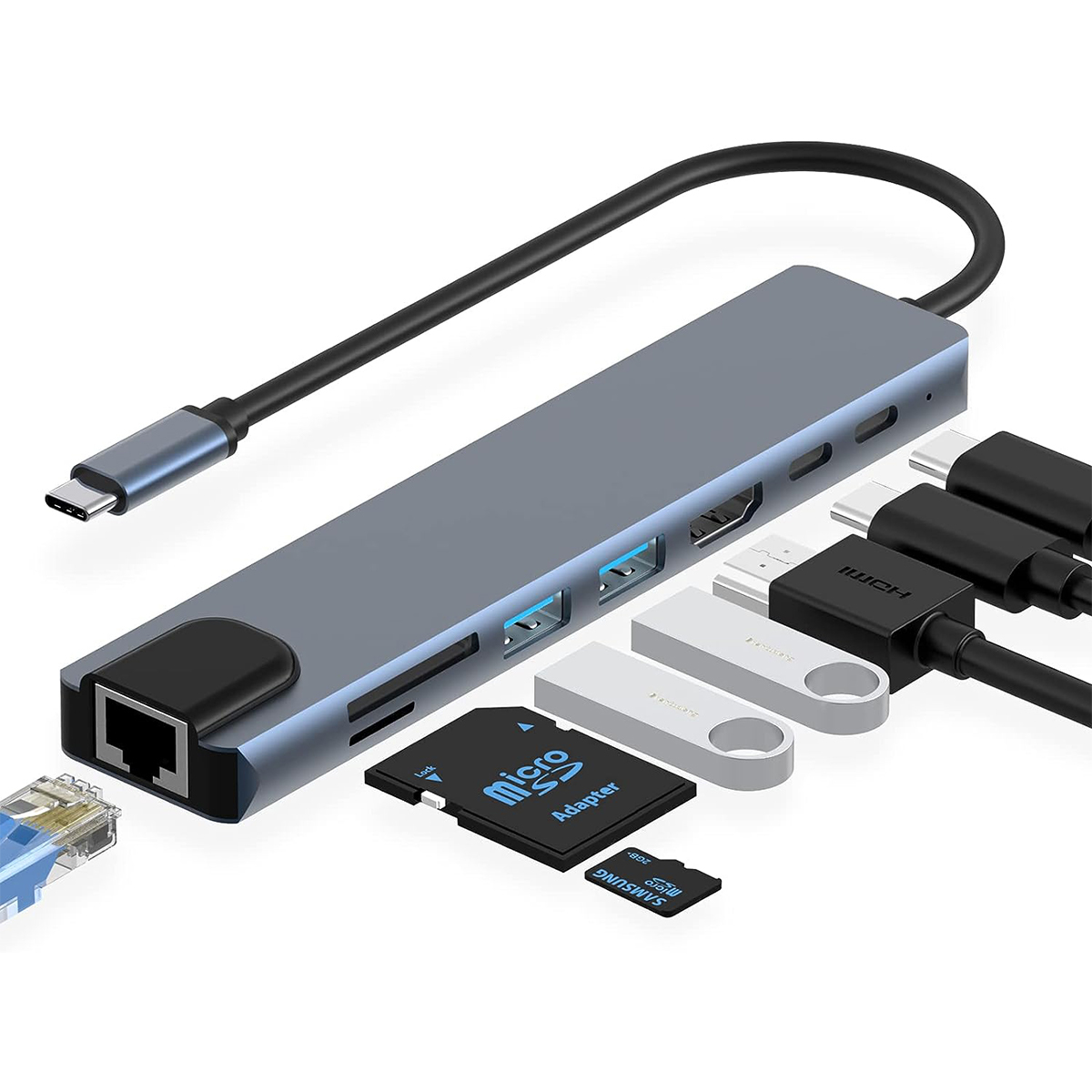 Adaptador Hub 8 En 1 Urban Balance