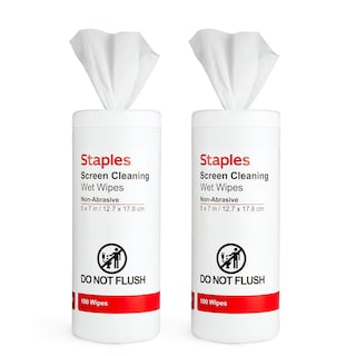 Foto 1 | Toallitas Limpiaparabrisas Staples 100 Toallitas Húmedas, Paquete De 2 - Venta Internacional.