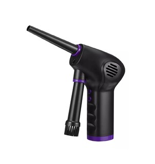 Foto 1 | Kit Limpieza Pc Inalámbrico Plumero Aire Soplador 45000rpm Negro Línea Morado