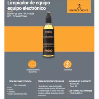 Foto 4 | Kit Limpiador De Electrónicos Perfect Choice 8pz 250ml c/u
