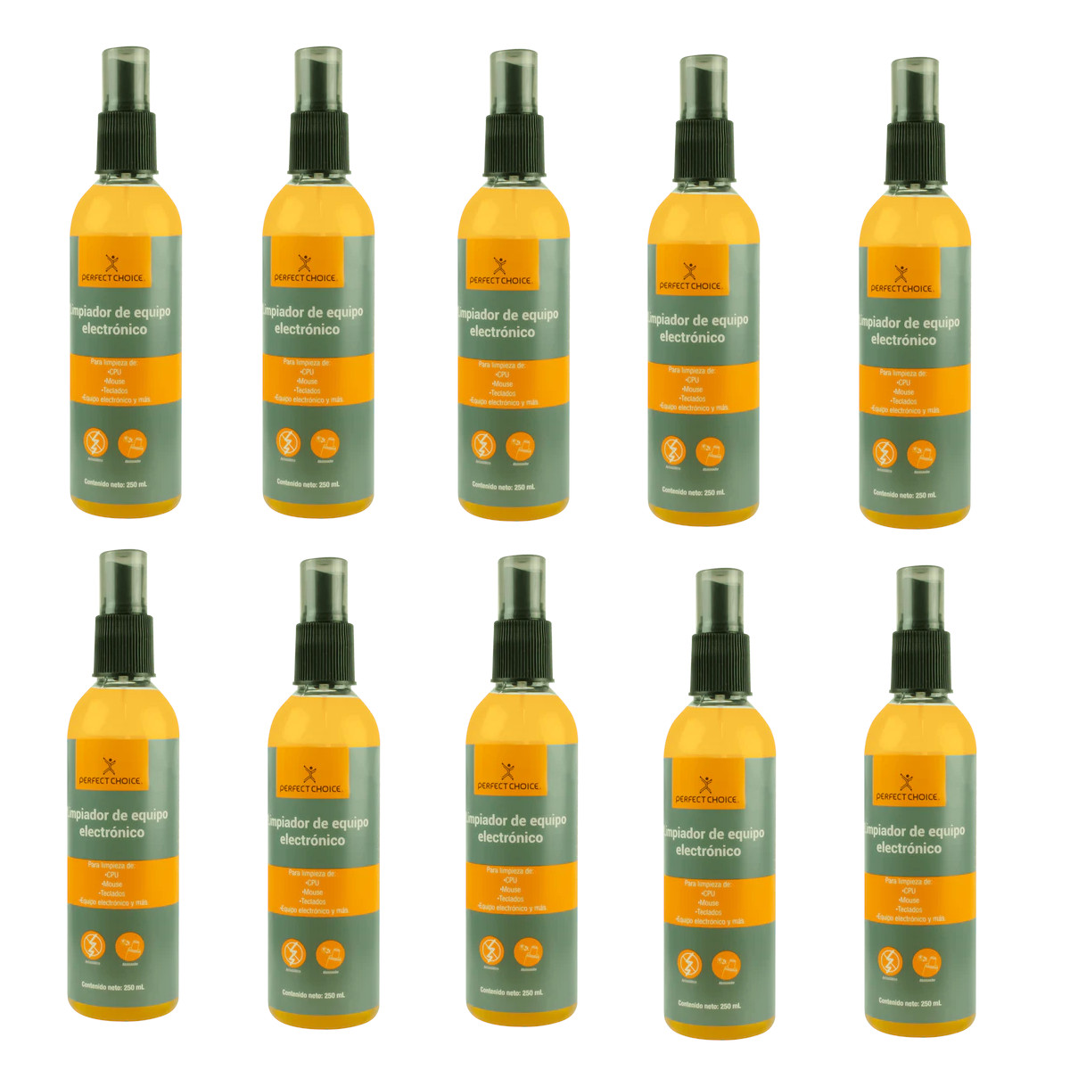 Foto 4 pulgar | Kit Limpiador De Electrónicos Perfect Choice 10pz 250ml c/u