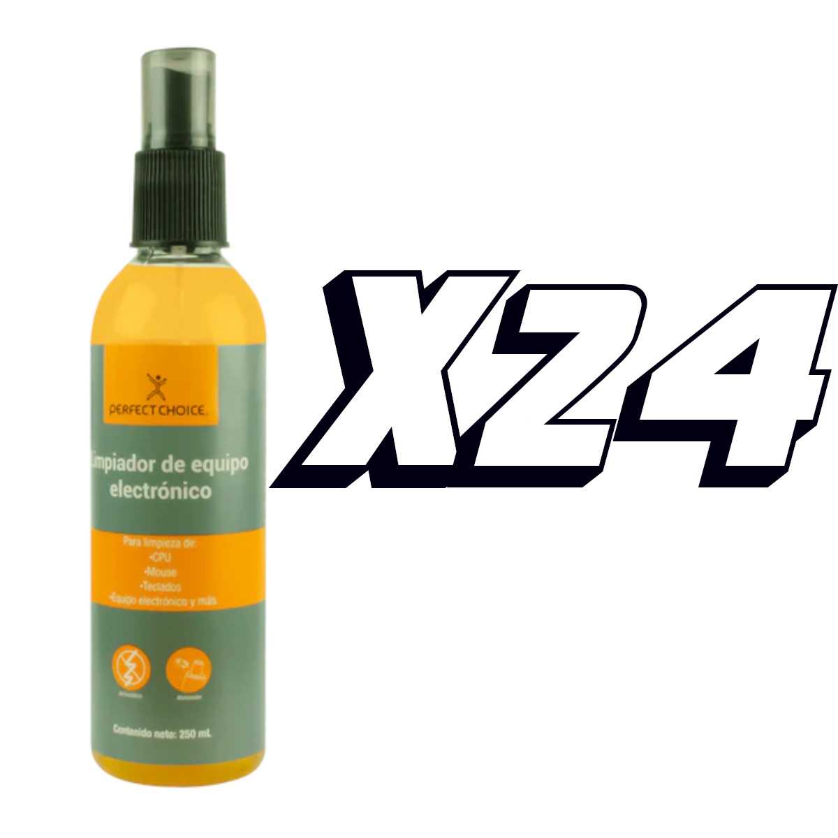 Foto 2 pulgar | Kit Limpiador De Electrónicos Perfect Choice 24pz 250ml c/u