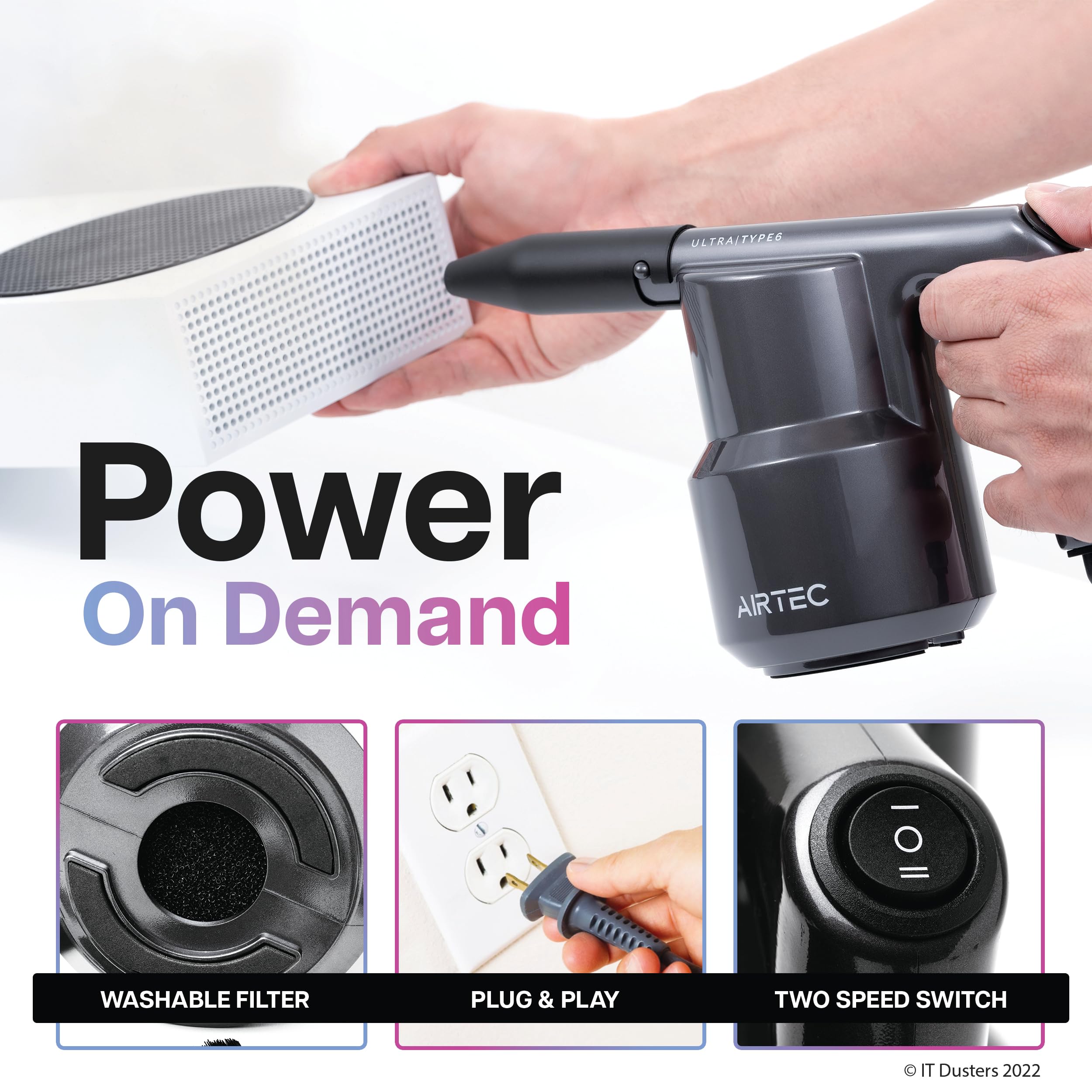Foto 5 pulgar | Plumero Eléctrico Con Soplador De Aire It Plusters Airtec Ultra Tipo 6 - Venta Internacional.