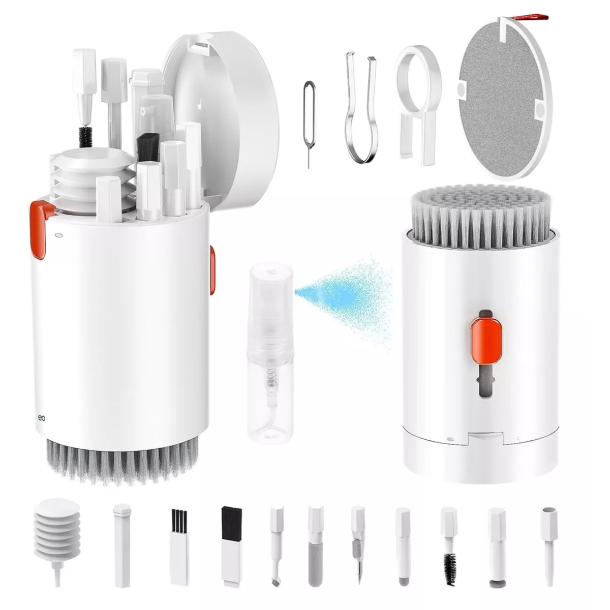 Foto 3 pulgar | 20 En 1 Brochas Limpieza Kit De Limpieza Eo Safe Imports Esi-16000-1 Blanco