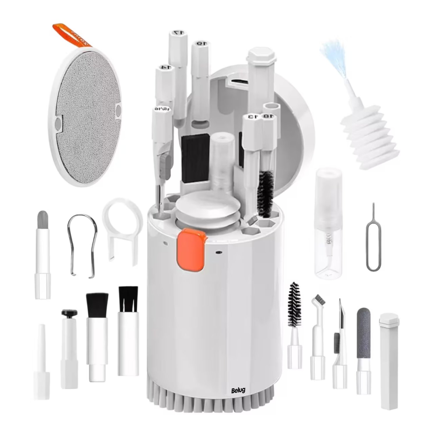 Foto 2 pulgar | Kit De Limpieza Para Pc, Belug Tecla, Limpiador De Audífonos Etc 20 En 1, Blanco