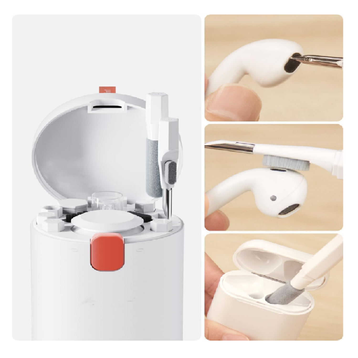 Foto 6 pulgar | Kit De Limpieza Para Pc, Belug Tecla, Limpiador De Audífonos Etc 20 En 1, Blanco
