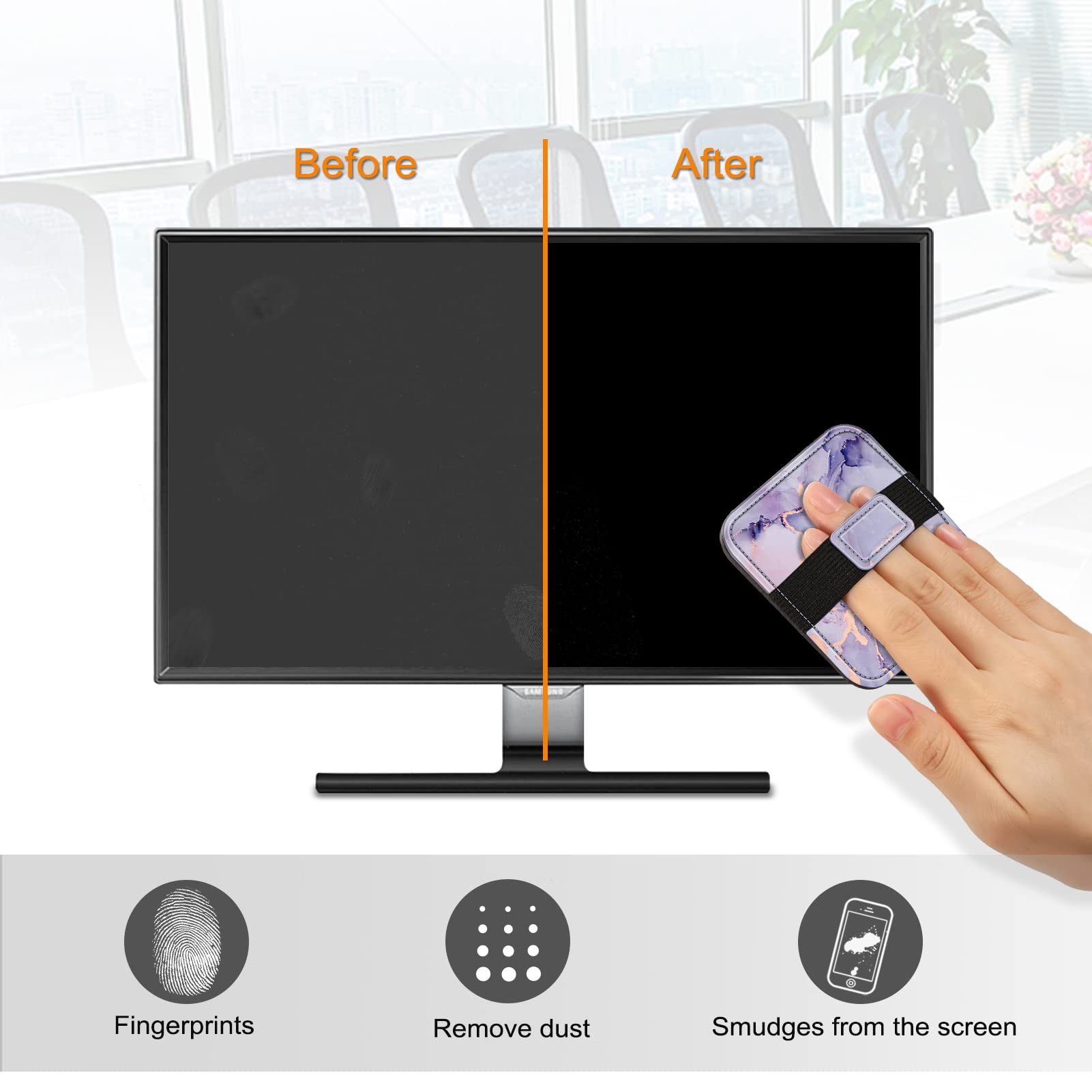 Foto 4 | Almohadilla Limpiadora De Pantalla Fintie Para Ipad, Iphone Y Macbook 4 Pack - Venta Internacional.
