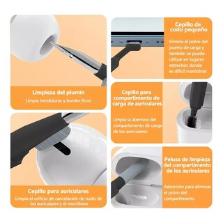 Foto 3 | 20 En 1 Kit Limpieza Multifuncional Para Teclado Auriculares Eo Safe Imports Esi-20136 Negro