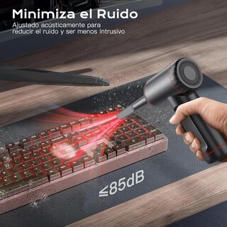 Foto 5 | Kit Limpieza Pc Inalámbrico Aire Soplador Portátil Eo Safe Imports Esi-16002 Negro