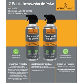 Foto 5 | Aire Comprimido 2 Piezas Perfect Choice Pc-034100 330ml C/u