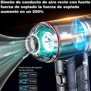 Foto 4 | Kit Limpieza Pc Inalámbrico Aire Soplador Portátil Eo Safe Imports Esi-16002-1 Negro