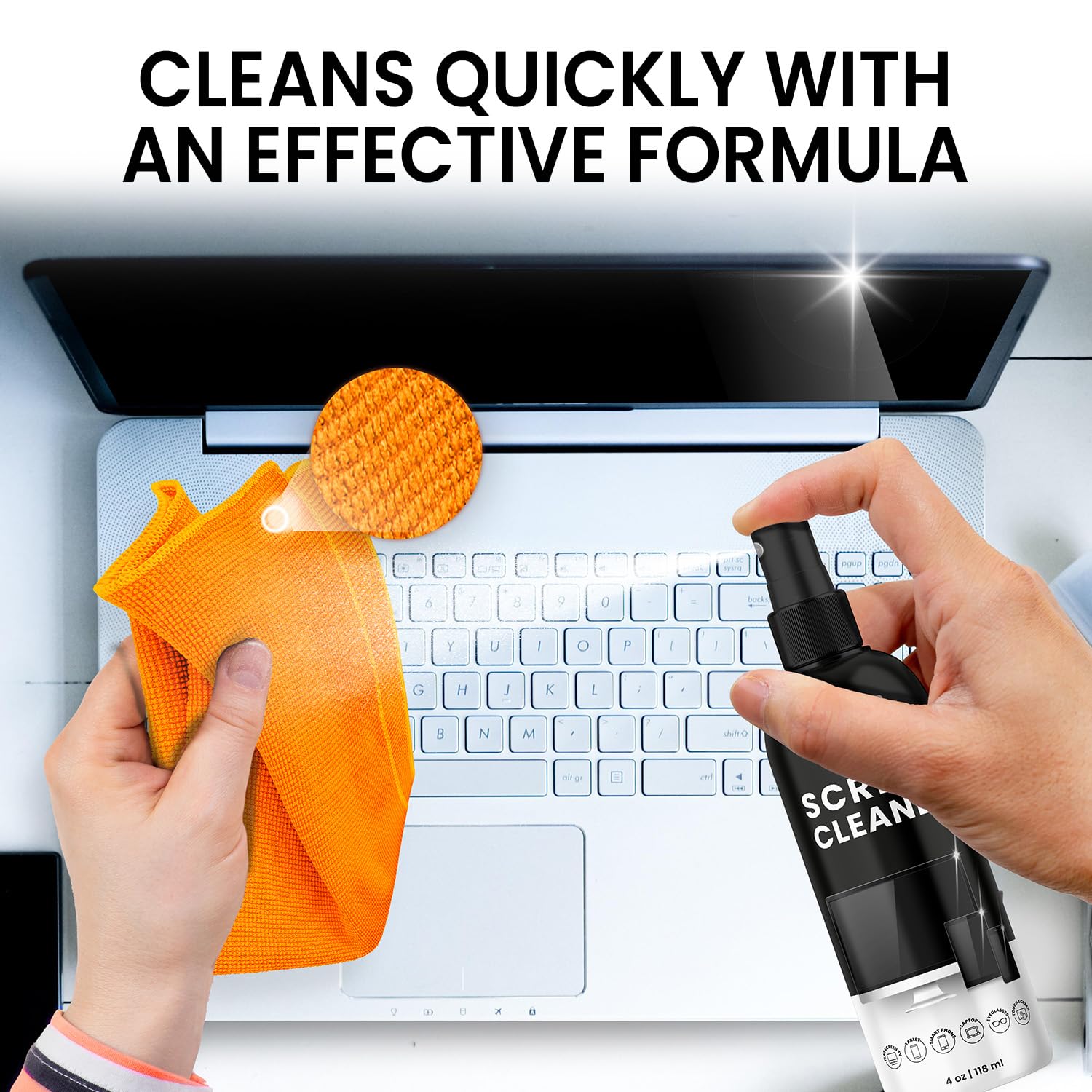 Foto 5 | Limpiador De Pantalla En Aerosol Eveo Para Tv, Monitor O Portátil 240 Ml X 2 - Venta Internacional.