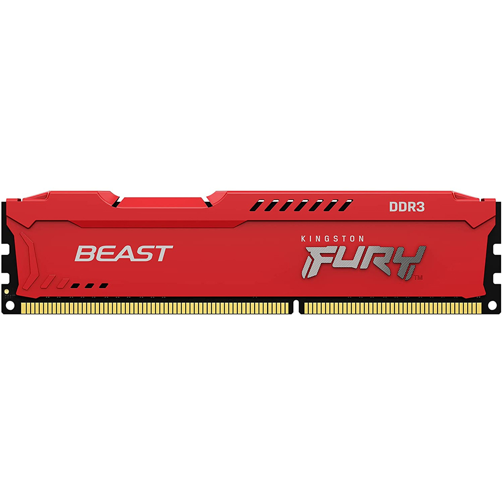 Foto 2 pulgar | Memoria Ram Ddr3 8gb 1600mhz Kingston Fury Beast Kf316c10br/8 color Rojo