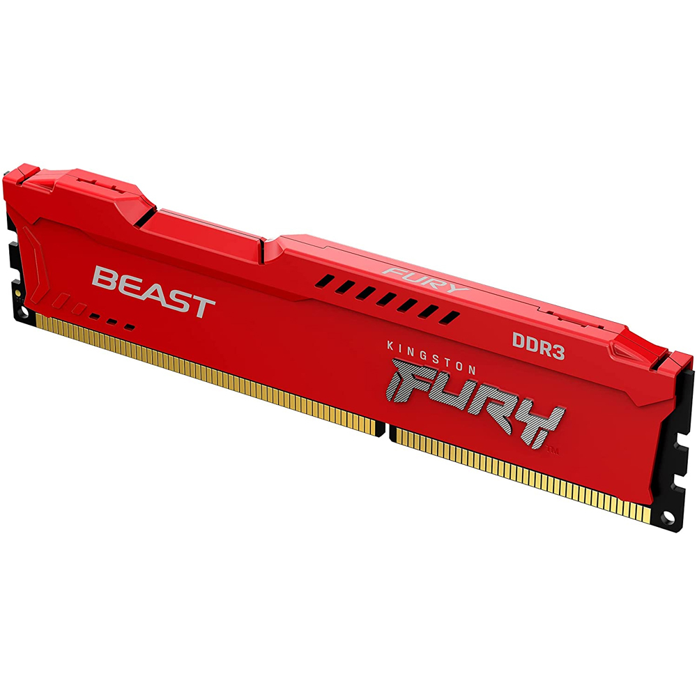 Foto 3 pulgar | Memoria Ram Ddr3 8gb 1600mhz Kingston Fury Beast Kf316c10br/8 color Rojo