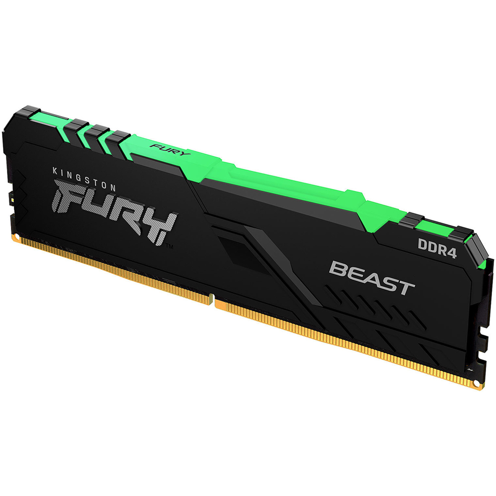 Foto 3 pulgar | Memoria Ram Ddr4 16gb 2666mhz Kingston Fury Beast Rgb 1x16gb Kf426c16bb1a/16 color Negro