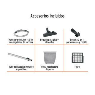 Foto 3 | Aspiradora Canister Truper de 1200W 1.2L y Cable de 5 m