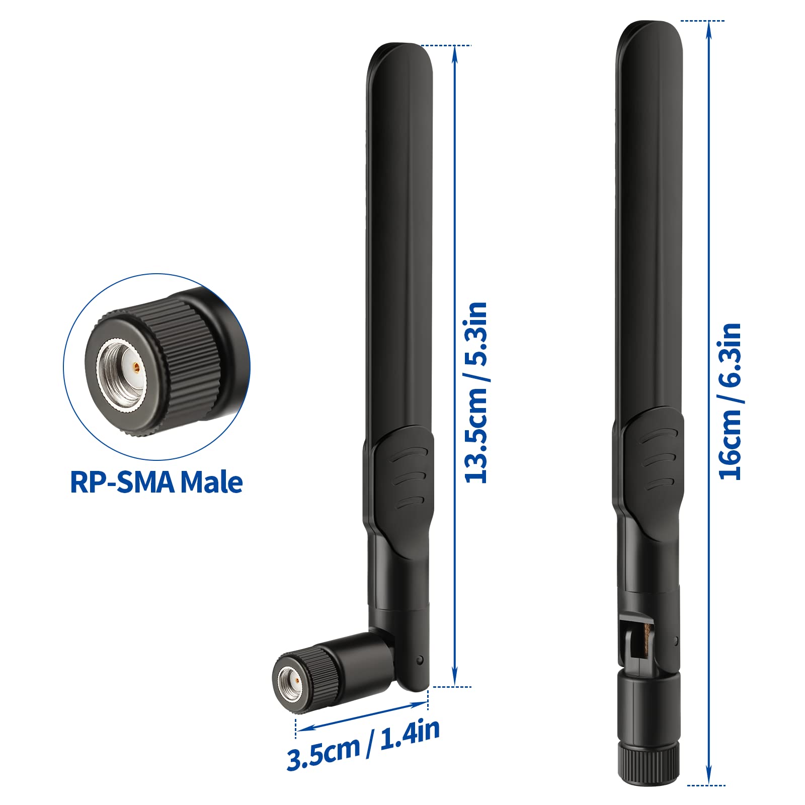 Foto 3 pulgar | Antena de Rastreo Bingfu 4g Lte 8dbi Rp-sma Macho - Venta Internacional