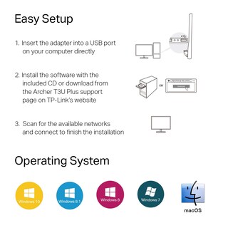 Foto 6 | Adaptador Usb Wifi Tp-link Archer T3u Plus Ac1300 Para Escritorio - Venta Internacional.