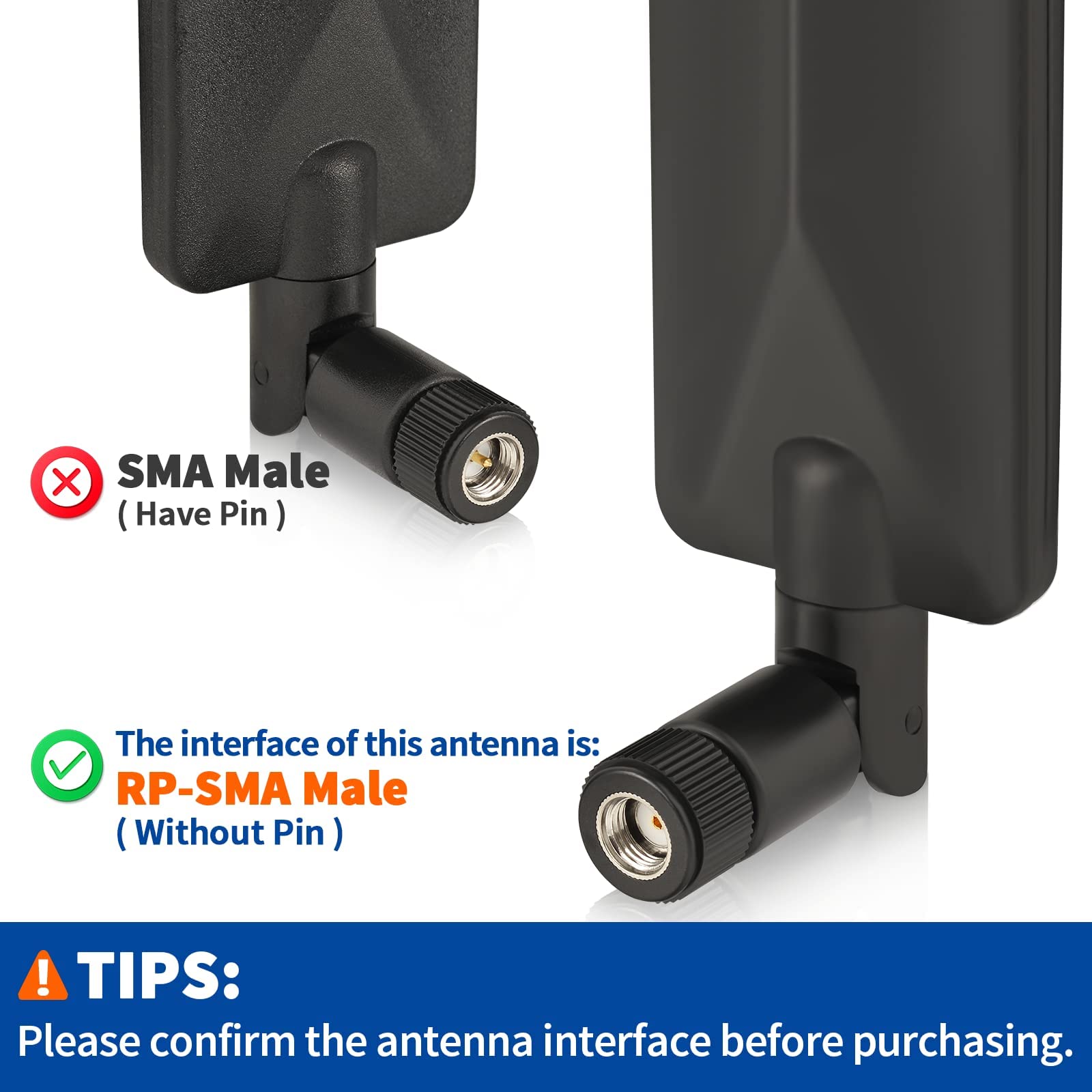 Foto 3 pulgar | Antena Cellular Trail Camera Rp-sma Macho De 9 Dbi (paquete De 4) - Venta Internacional.