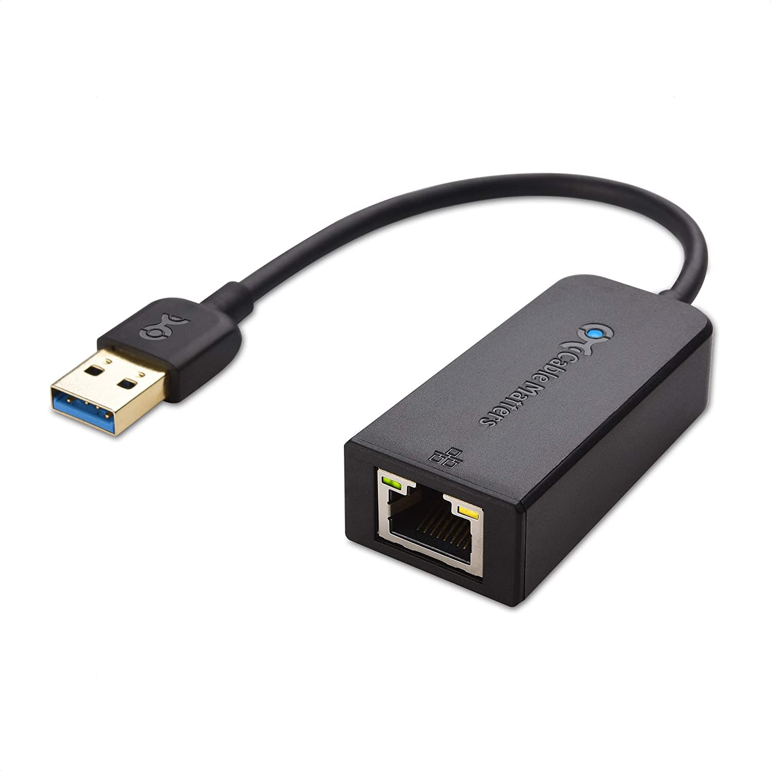 Adaptador Usb A Ethernet de 10/100/1000 Mbps Negro - Venta Internacional $688