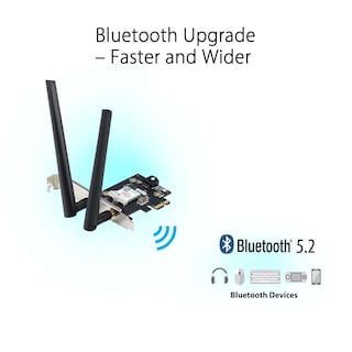 Foto 4 | Adaptador Wifi 6e Pci-e Asus Pce-axe5400 Con 2 Antenas Bluetooth 5.2 - Venta Internacional.
