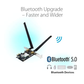 Foto 3 | Adaptador Wifi 6 Asus Pce-ax3000 Con 2 Antenas 3000 Mbps - Venta Internacional.