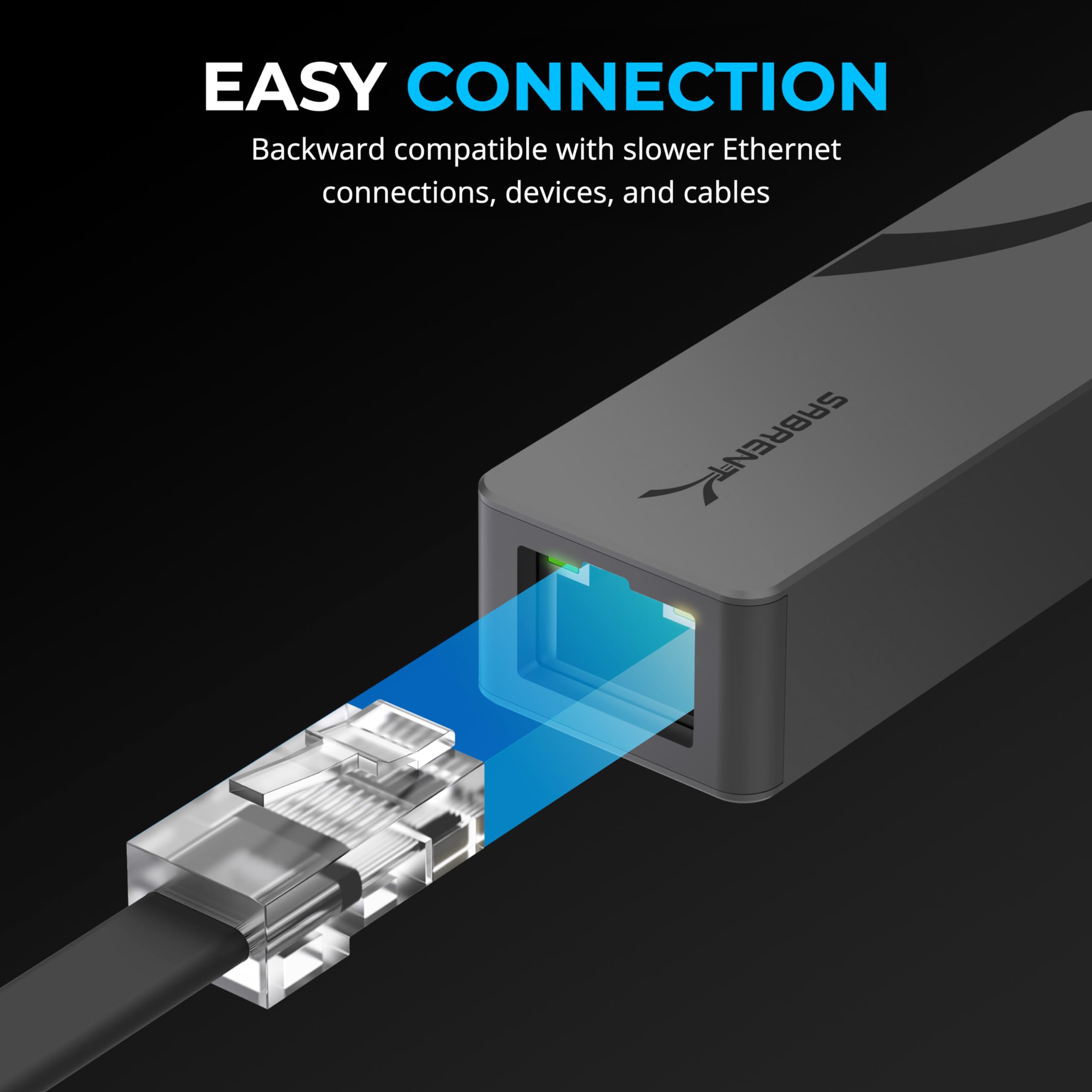 Foto 7 pulgar | Adaptador Usb C A Ethernet De 2,5 Gbps Sabrent Nt-25ga Para Mac - Venta Internacional.