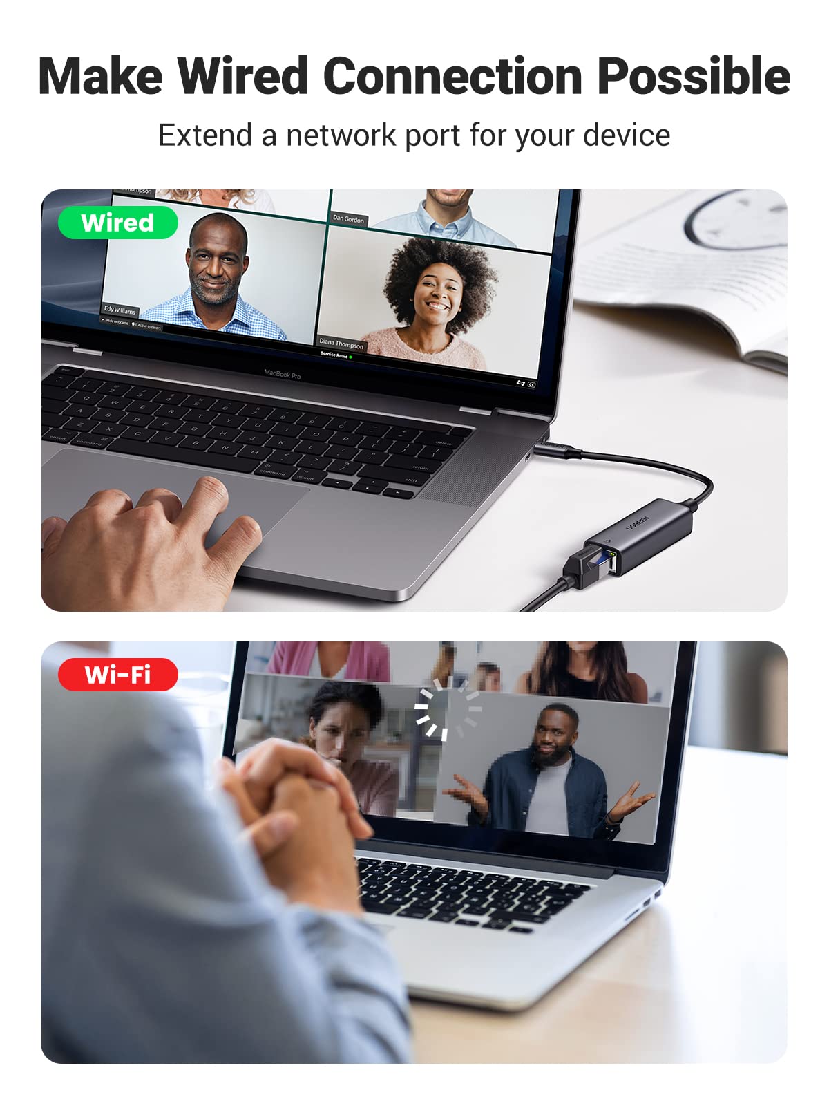 Foto 3 pulgar | Adaptador Usb C A Ethernet Ugreen 1000mbps-Venta Internacional.