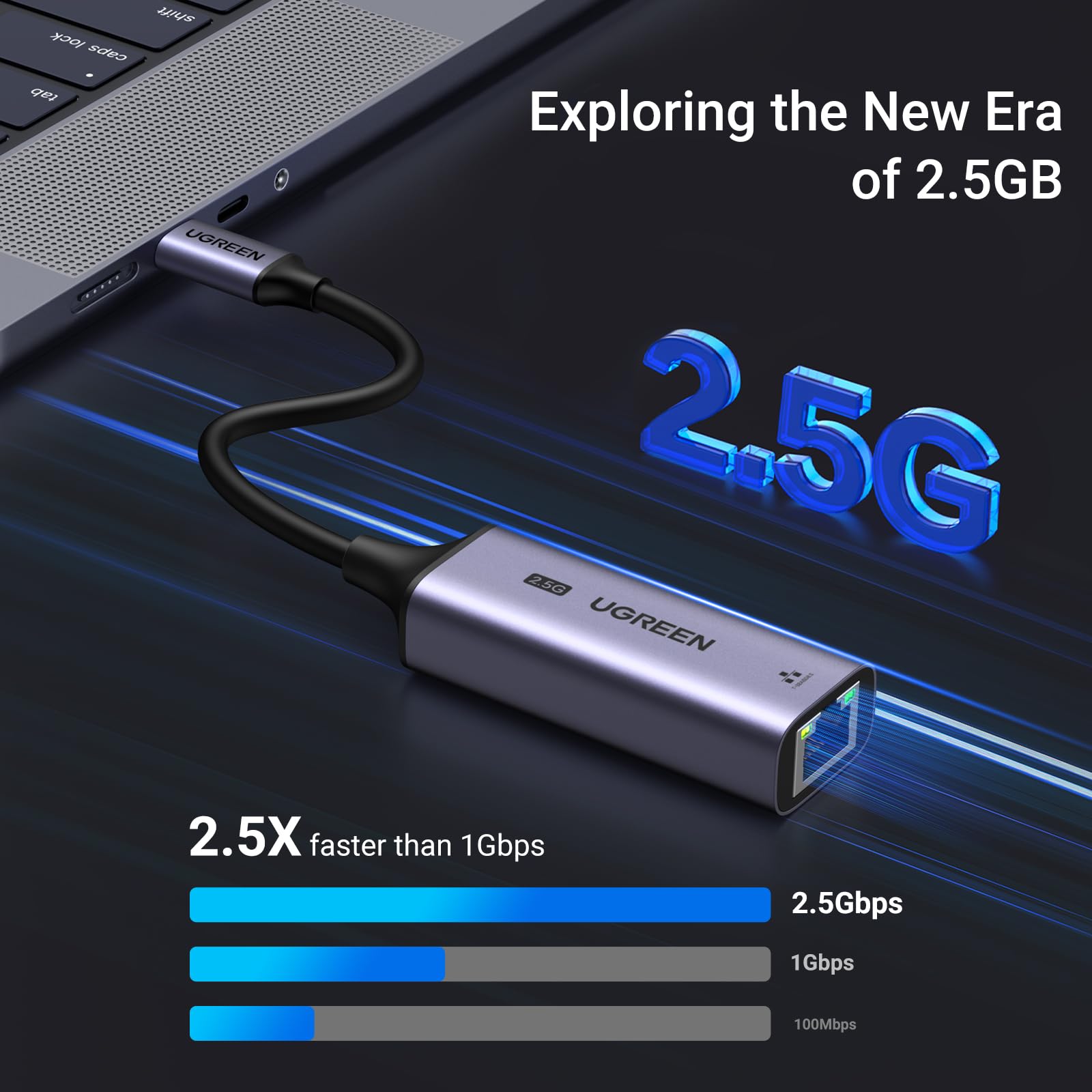 Foto 3 pulgar | Adaptador Ethernet Ugreen Usb C A Ethernet 2.5g Para Portátil - Venta Internacional.