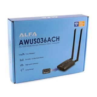 Foto 7 | Adaptador Wi-fi Alfa De Largo Alcance De Doble Banda Ac1200 Usb 3.0 Tipo C - Venta Internacional.